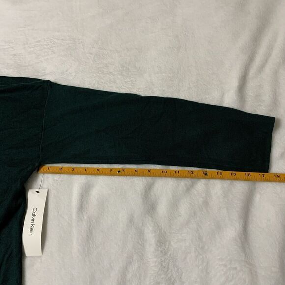 Calvin Klein Cowl Neck Sweater Green Size Large - Picture 11 of 11